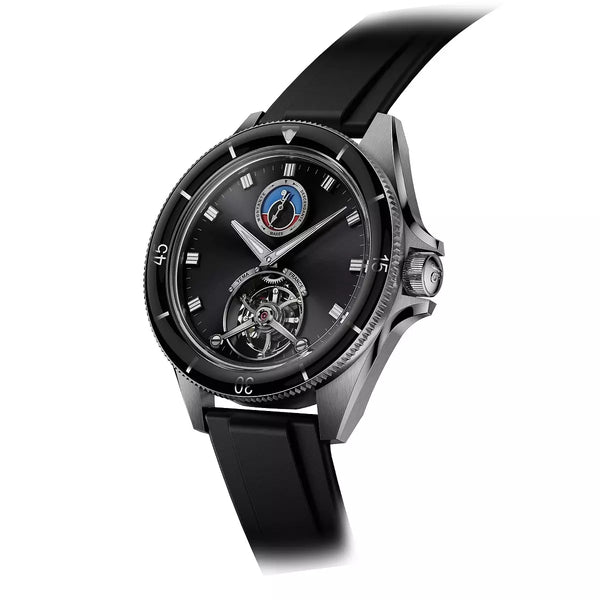 Orologio Yema Yachtingraf Steel Tourbillon Mareographe 75th Anniversary Limited Edition Nero 37.33.66.SN.U6