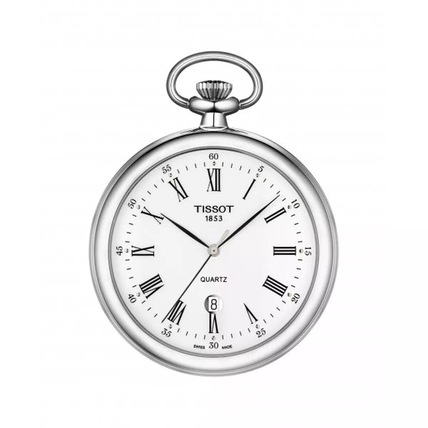 Orologio da Tasca al Quarzo Tissot da con Cassa in Acciaio Quadrante Bianco T82655013