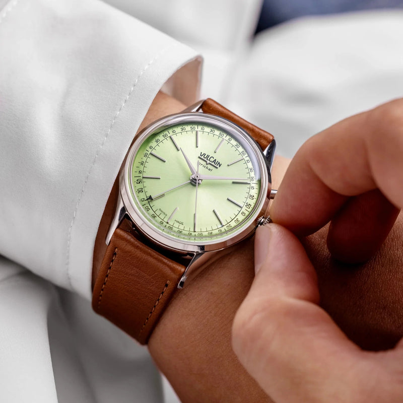 Orologio Vulcain Cricket Verde Pistacchio