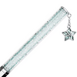 SWAROVSKI Penna da Donna Crystalline Ottagonale Cromata con Cristalli Azzurro Chiaro  5669929 Dettaglio2