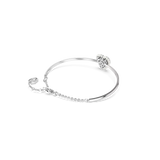 SWAROVSKI Bracciale rigido con cuore in metallo rodiato e zirconi 5684385 Variante2