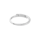 Swarovski Bracciale rigido incrociato in metallo placcato rodio con pavé di cristalli bianchi 5670252 Variante