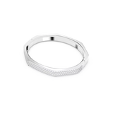 Swarovski Bracciale rigido ottagonale in metallo placcato rodio con pavé di cristalli bianchi 5655624 Variante3