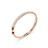 SWAROVSKI Bracciale rigido a fascia in metallo placcato oro rosa e pavé di cristalli 5688611 Variante