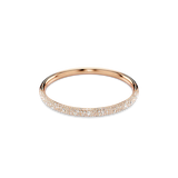 SWAROVSKI Bracciale rigido a fascia in metallo placcato oro rosa e pavé di cristalli 5688611