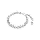 Swarovski bracciale tennis da donna rodiata con cristalli rotondi su montatura a cipollina 5682666 Variante2