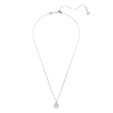 SWAROVSKI Collana con pendente tondo in metallo rodiato e pavé di cristalli 5683446 Variante