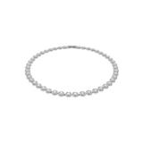 Swarovski collana tennis in metallo rodiato con cristalli centrali contornati da cristalli più piccoli 5117703