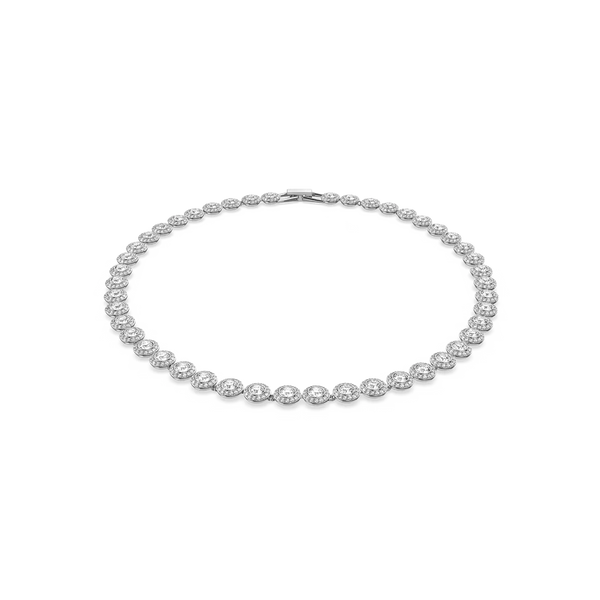 Swarovski collana tennis in metallo rodiato con cristalli centrali contornati da cristalli più piccoli 5117703