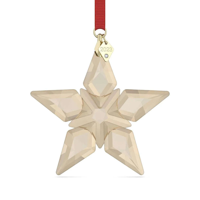 Swarovski decorazione stella Edizione 2023  con cristallo color oro sfaccettato 5648746