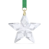 Swarovski decorazione stella piccola Edizione 2023 con cristalli sfaccettati e cordino verde 646769