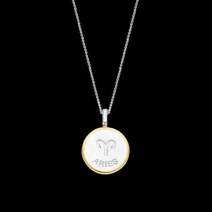Collana TI SENTO con ciondolo segno zodiacale Ariete in argento madreperla e zirconi 6826AR Variante