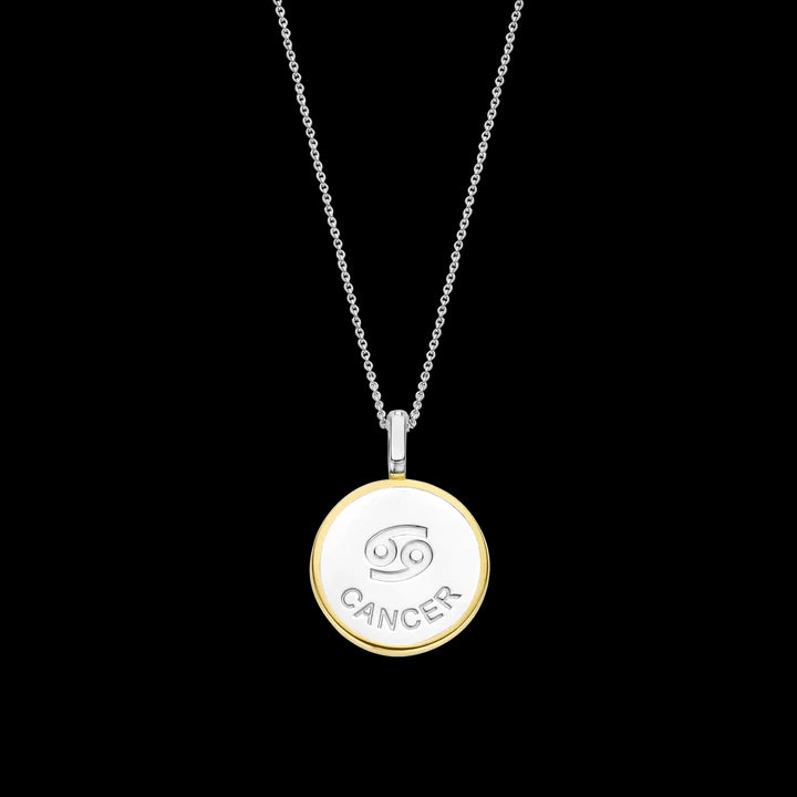 Collana TI SENTO con ciondolo segno zodiacale Cancro in argento madreperla e zirconi 6826CA Variante