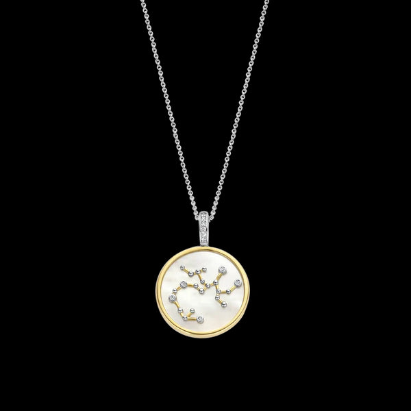 Collana TI SENTO con ciondolo segno zodiacale Sagittario in argento madreperla e zirconi 6826SA