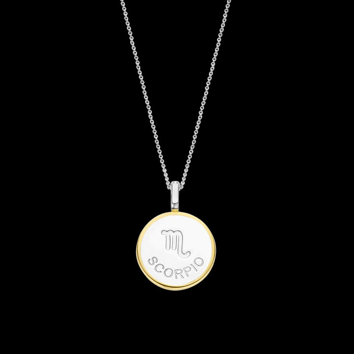 Collana TI SENTO con ciondolo segno zodiacale Scorpione in argento madreperla e zirconi 6826SC Variante