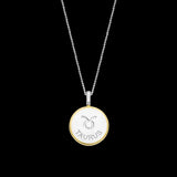 Collana TI SENTO con ciondolo segno zodiacale Toro in argento madreperla e zirconi 6826TA Variante