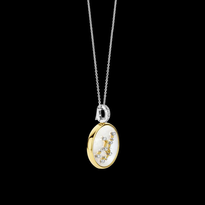 Collana TI SENTO con ciondolo segno zodiacale Vergine in argento madreperla e zirconi 6826VI Variante2