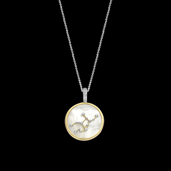 Collana TI SENTO con ciondolo segno zodiacale Vergine in argento madreperla e zirconi 6826VI