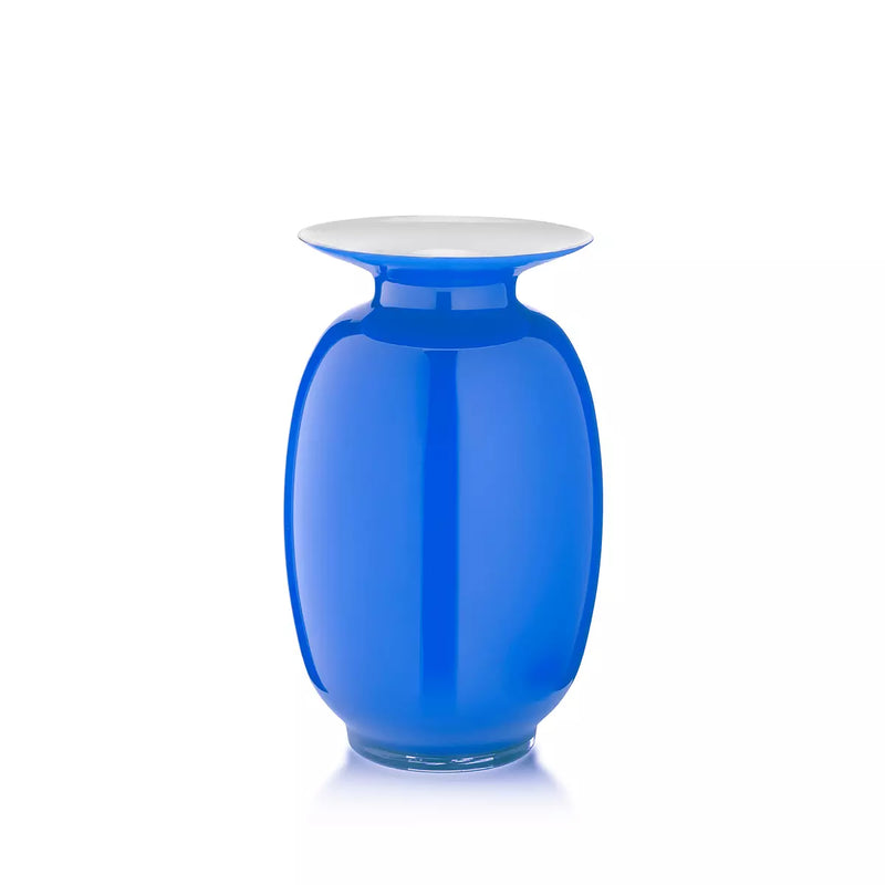 Vaso Salviati Lido Amaranti Large Azzurro in Vetro Soffiato di Murano SV20307