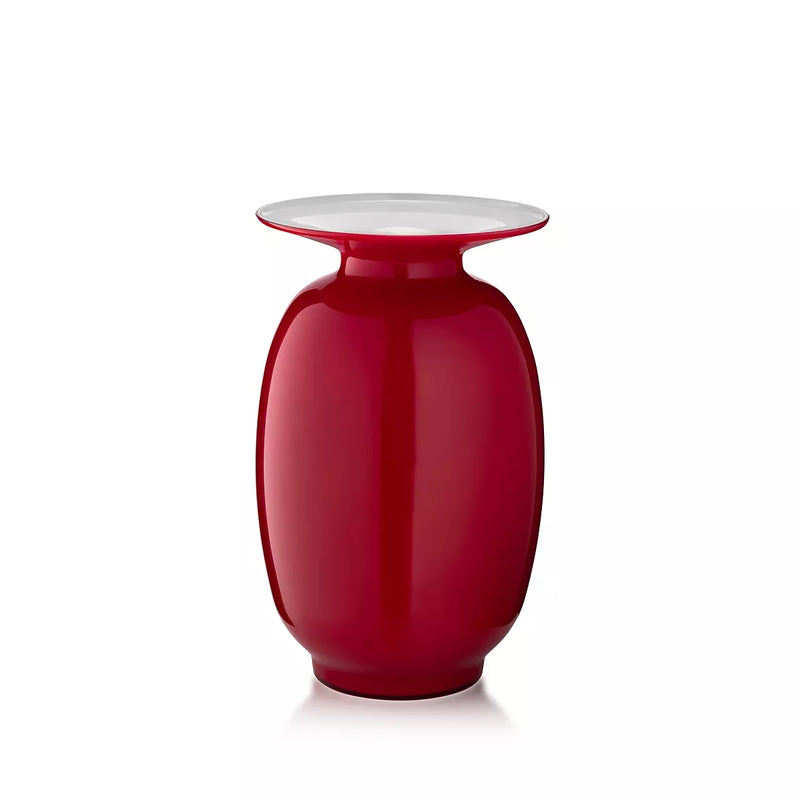 Vaso Salviati Lido Amaranti Large Rosso in Vetro Soffiato di Murano SV20303