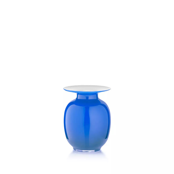 Vaso Salviati Lido Amaranti Small 21 cm Fiordaliso in Vetro Soffiato di Murano SV20407