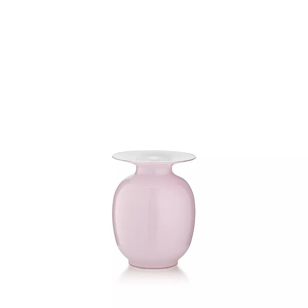 Vaso Salviati Lido Amaranti Small 21 cm Rosa Conchiglia in Vetro Soffiato di Murano SV20409