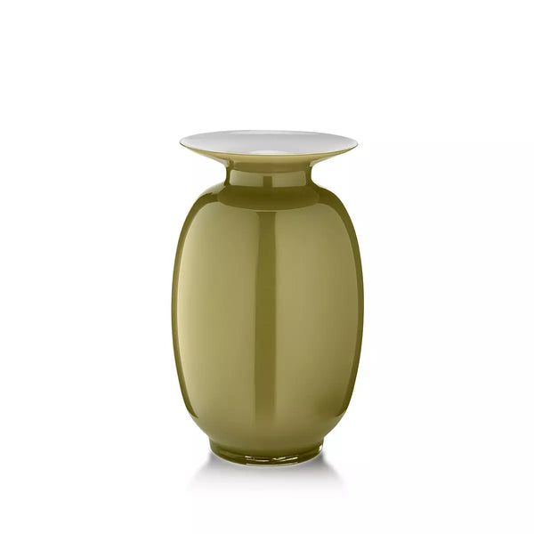 Vaso Salviati Lido Amaranti Large Verde Oliva in Vetro Soffiato di Murano SV20310