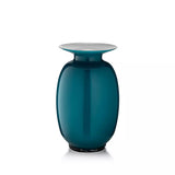 Vaso Salviati Lido Amaranti Large Verde Pavone in Vetro Soffiato di Murano SV20311