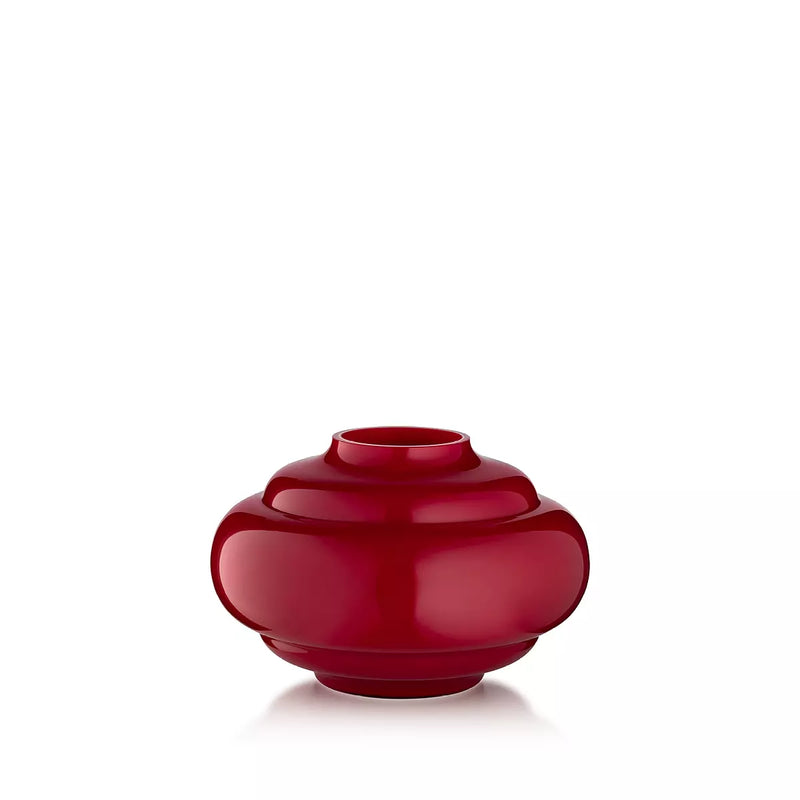 Vaso Salviati Lido Liberty Bowl 18 cm Rosso in Vetro Soffiato di Murano SV20203