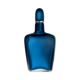 VENINI Bottiglia Incisa in Vetro Soffiato di Murano Blu Oceano 722.23
