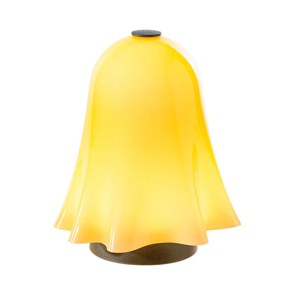 VENINI Lampada da Tavolo Fantasmino Giallo Ambra in Vetro Soffiato di Murano 847.60