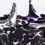VENINI Vaso Bloom Nero/Cristallo in Vetro Soffiato di Murano 696.01 Dettaglio