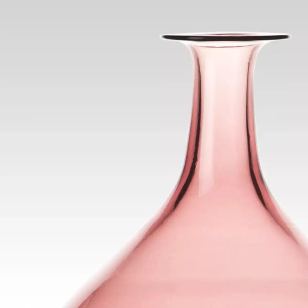 VENINI Vaso Bolle Marrone e Viola in Vetro Soffiato di Murano Rosa 502.02 dettaglio