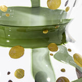VENINI Vaso Gran Bulbo Mini Cristallo/Verde Mela/Foglia Oro in Vetro Soffiato di Murano Edizione Limitata 699.61 Dettaglio