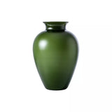 VENINI vaso labuan grande verde mela sabbiato interno bianco in vetro soffiato di Murano 706.62
