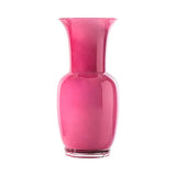 VENINI vaso opalino medio color magenta in vetro soffiato di Murano 706.22