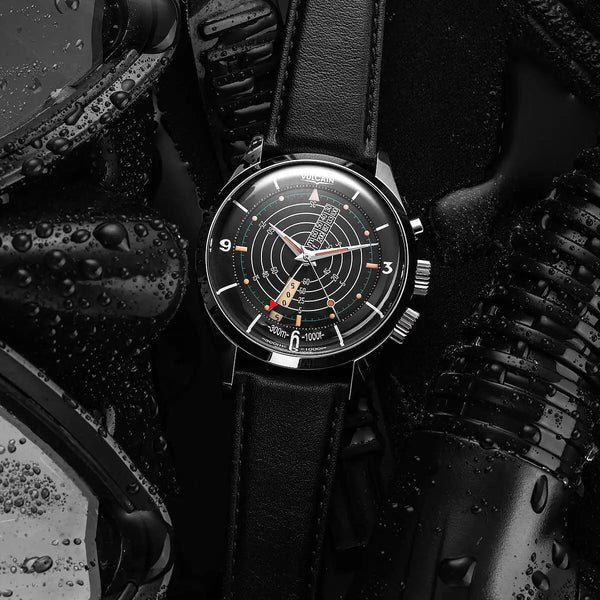 Vulcain Nautical Heritage Nero indici fauxtina ambientato
