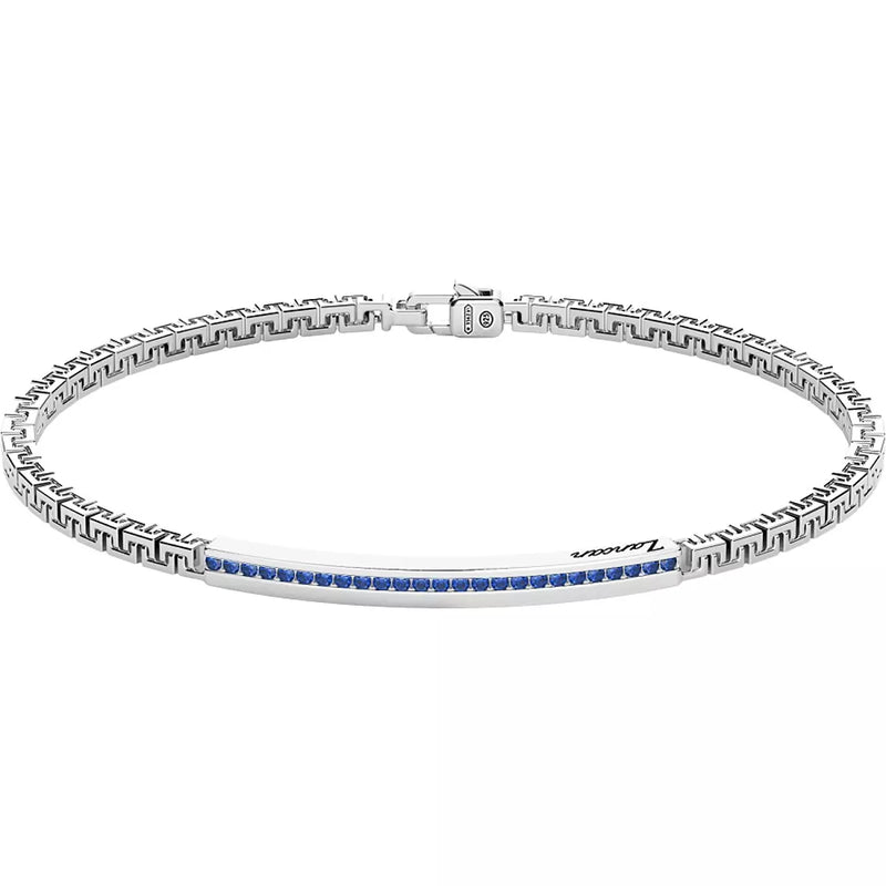 ZANCAN Bracciale Uomo in Argento con Pietre Blu EXB729-BL – ALFYO