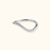 Anello Dune in Oro Bianco e Diamanti