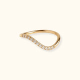 Anello Dune in Oro Giallo e Diamanti