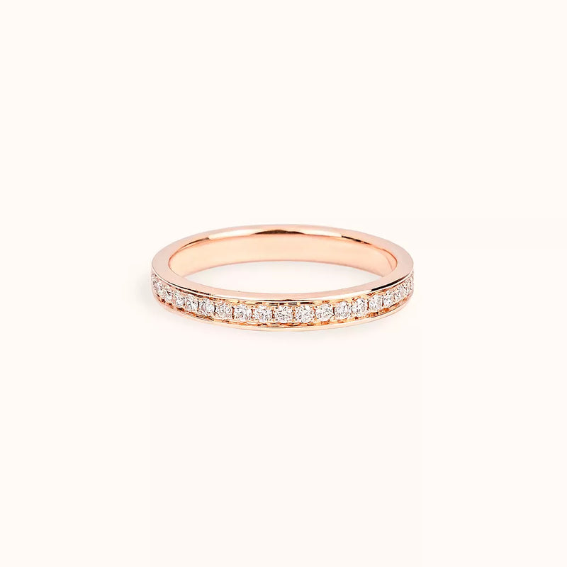 ALFYO Anello Eternity Diamanti e Oro Rosa