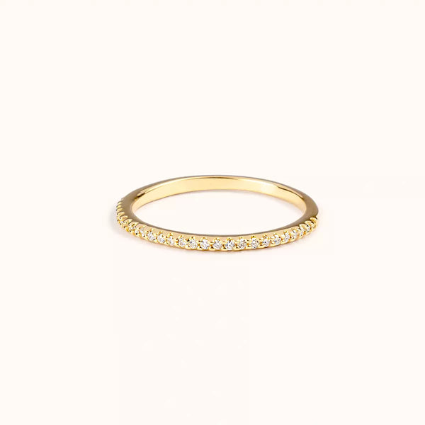 Anello Dell'eternità In Oro Bianco Con Diamanti Naturali E - Foto 12