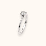 Anello Solitario myO 4 Griffes Oro Bianco 18 kt Diamante Naturale 0,70 ct