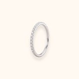 Anello Riviera in Oro Bianco e Diamanti