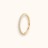ALFYO Anello Riviera in Oro Giallo e Diamanti