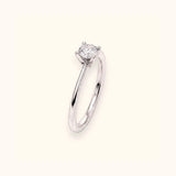Anello Solitario myO 4 Griffes Oro Bianco 18 kt Diamante Naturale 1 ct