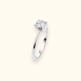 Anello Solitario myO 4 Griffes Oro Bianco 18 kt Diamante Naturale 1,5 ct