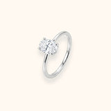 ALFYO Anello Solitario myO Oro Bianco Diamante Ovale