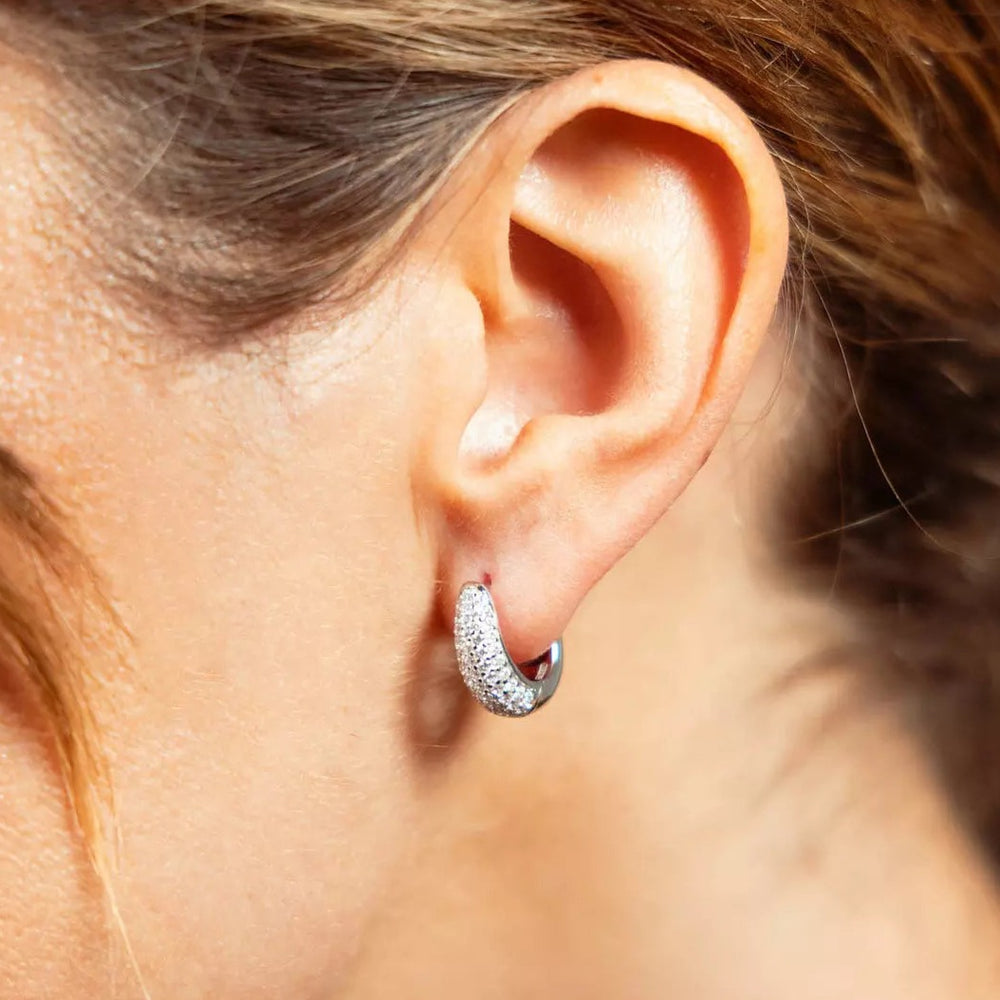 Orecchini A Forcella In Argento 925, Osso 10x6 Mm, Gioielli In Acciaio Inossidabile, Regalo In Scatola
