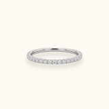 Anello Riviera in Oro Bianco e Diamanti